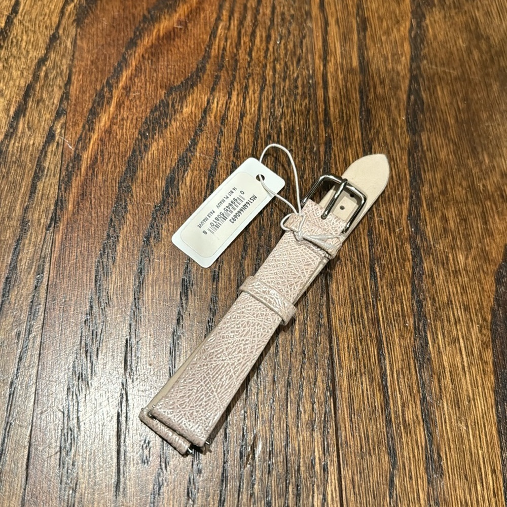 michele 16mm Pale Mauve Thin Bark Leather